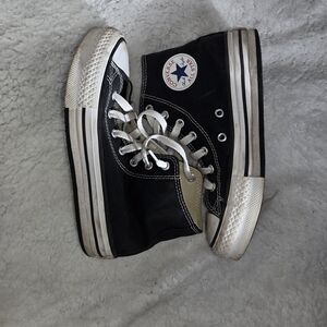 Converse Kids Black and White High-Top Sneakers